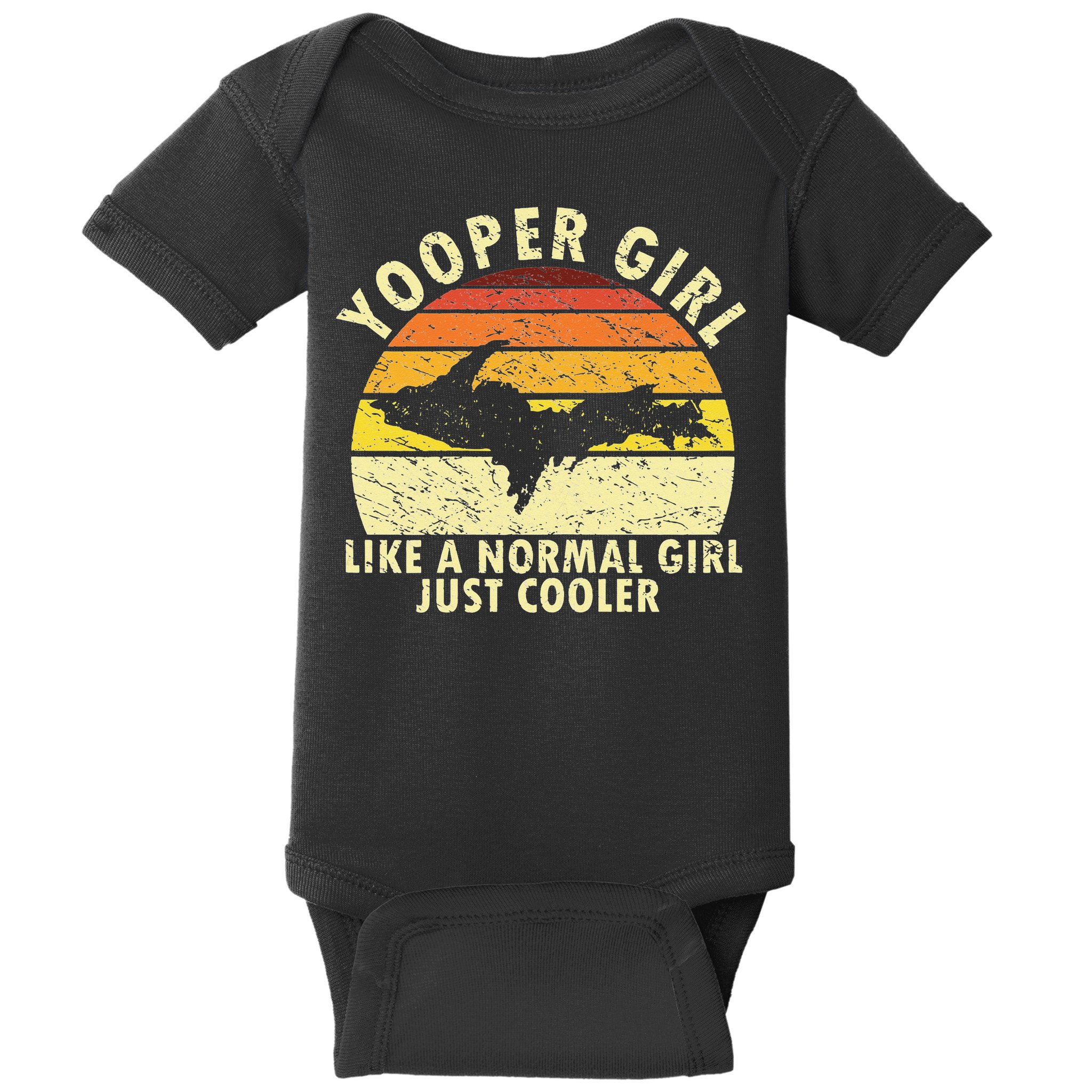 Yooper Upper Peninsula Retro Upper Michigan Baby Bodysuit