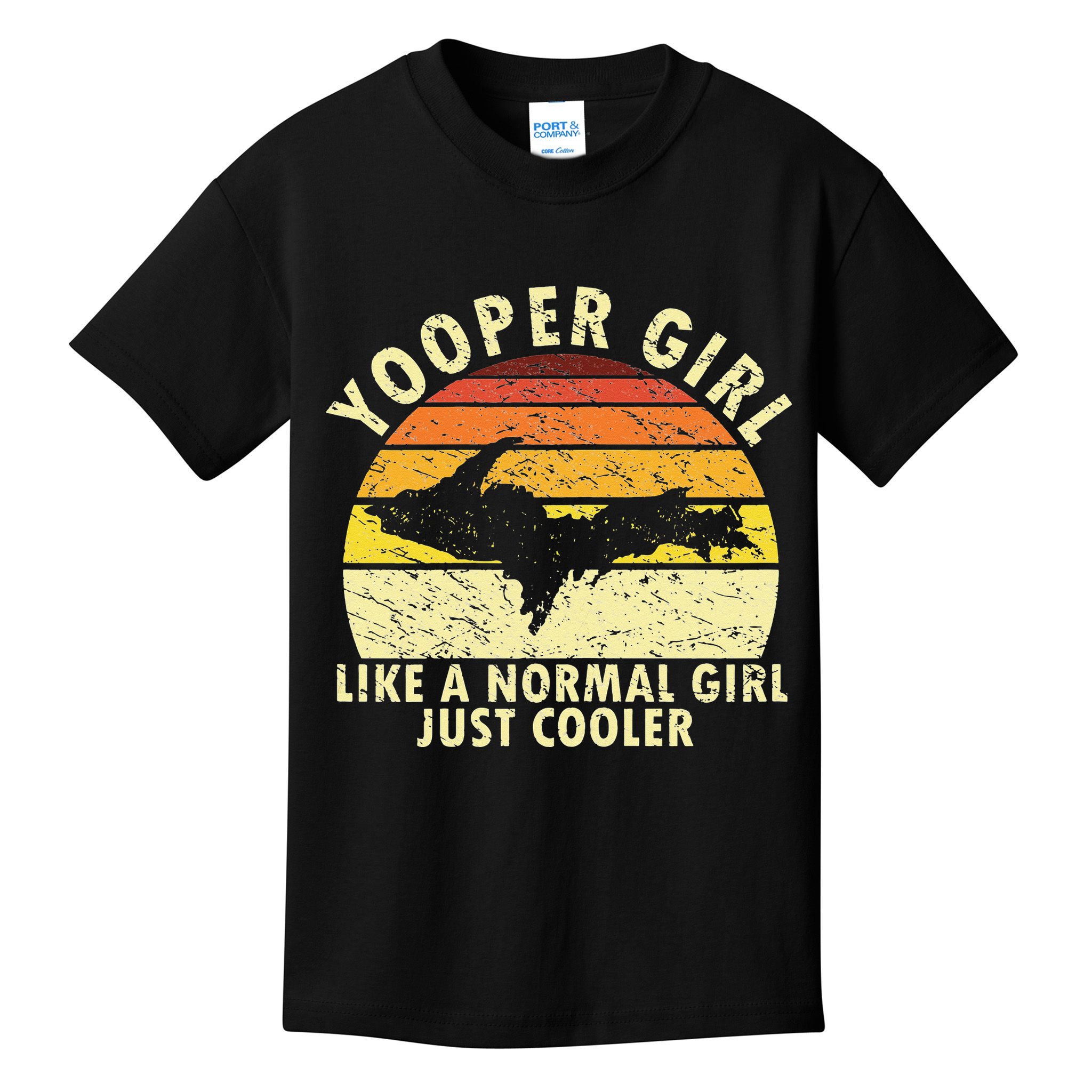 Yooper Upper Peninsula Retro Upper Michigan Kids T-Shirt