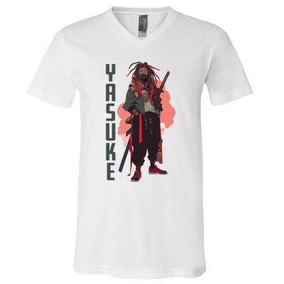 Yasuke Urban Samurai V-Neck T-Shirt