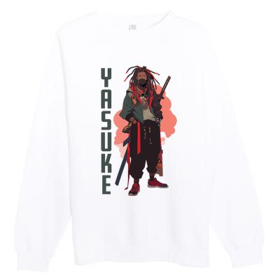 Yasuke Urban Samurai Premium Crewneck Sweatshirt