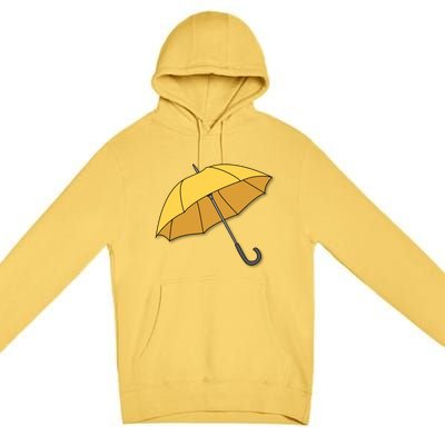 Yellow Umbrella Premium Pullover Hoodie