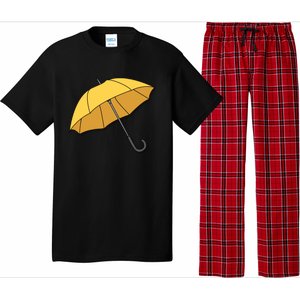 Yellow Umbrella Pajama Set