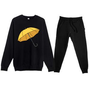 Yellow Umbrella Premium Crewneck Sweatsuit Set