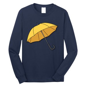 Yellow Umbrella Long Sleeve Shirt