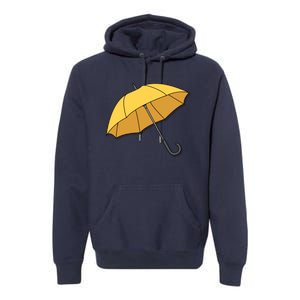 Yellow Umbrella Premium Hoodie