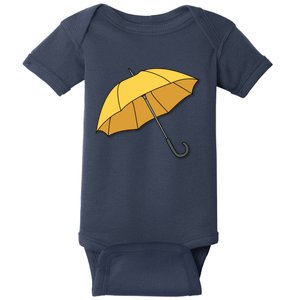 Yellow Umbrella Baby Bodysuit