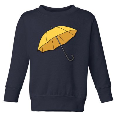 Yellow Umbrella Toddler Sweatshirt