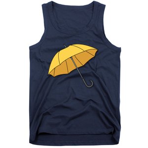 Yellow Umbrella Tank Top