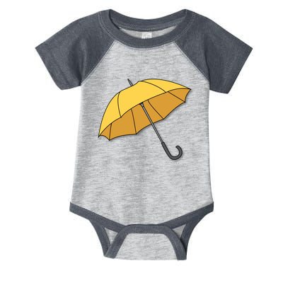 Yellow Umbrella Infant Baby Jersey Bodysuit