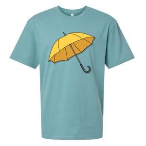 Yellow Umbrella Sueded Cloud Jersey T-Shirt