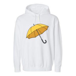 Yellow Umbrella Garment-Dyed Fleece Hoodie