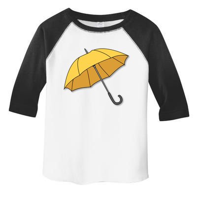 Yellow Umbrella Toddler Fine Jersey T-Shirt