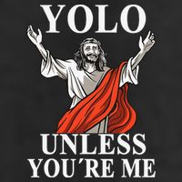 YOLO Unless You Are Me Funny Easter Jesus Beanie