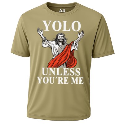 YOLO Unless You Are Me Funny Easter Jesus Cooling Performance Crew T-Shirt