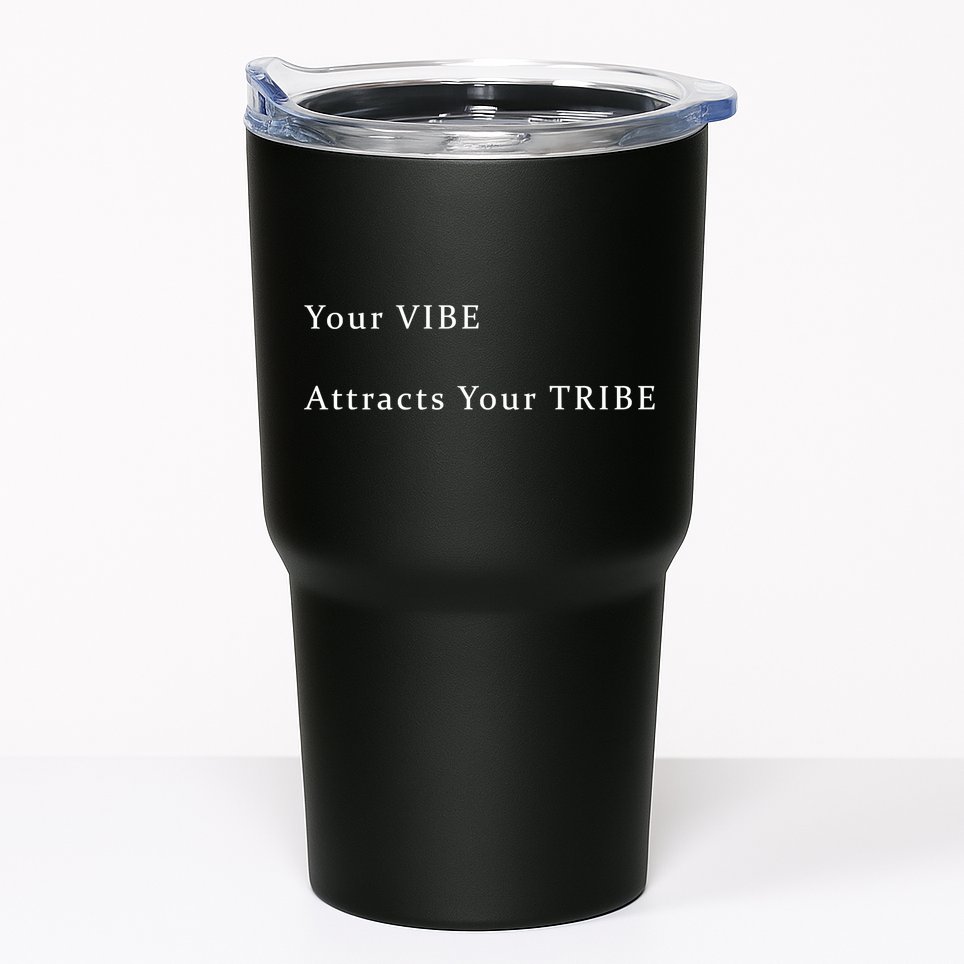 Your VIBE Attracts Your TRIBE Premium Tumbler