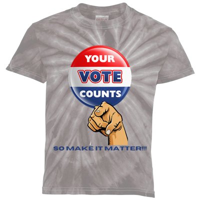 Your Vote Counts Kids Tie-Dye T-Shirt