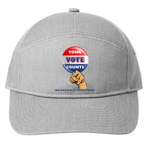 Your Vote Counts 7-Panel Snapback Hat