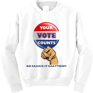 Your Vote Counts Kids Sweatshirt