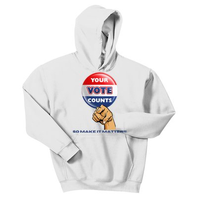 Your Vote Counts Kids Hoodie