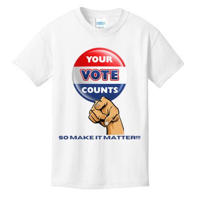 Your Vote Counts Kids T-Shirt