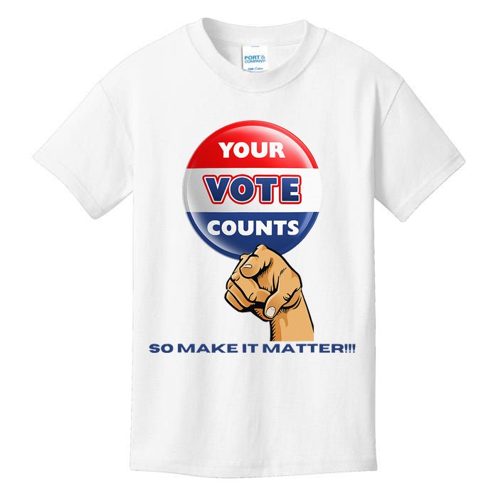 Your Vote Counts Kids T-Shirt