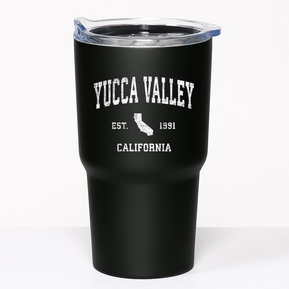 Yucca Valley California Ca Vintage Yucca Valley Californiaathletic Sports Design Tumbler