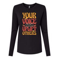 Your Voice Can Uplift Others Mental Health Awareness Womens Cotton Relaxed Long Sleeve T-Shirt