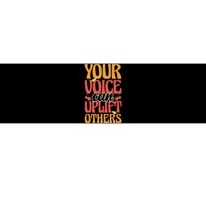 Your Voice Can Uplift Others Mental Health Awareness Bumper Sticker