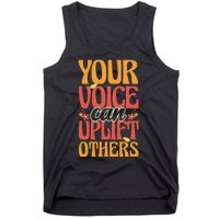 Your Voice Can Uplift Others Mental Health Awareness Tank Top