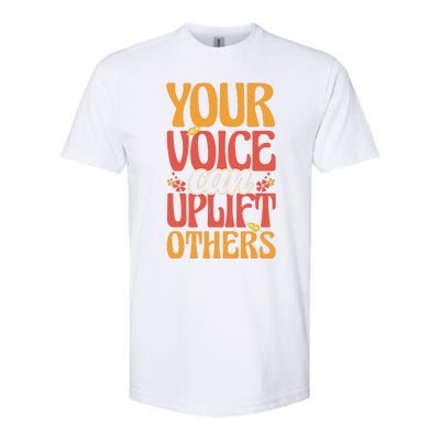 Your Voice Can Uplift Others Mental Health Awareness Softstyle CVC T-Shirt