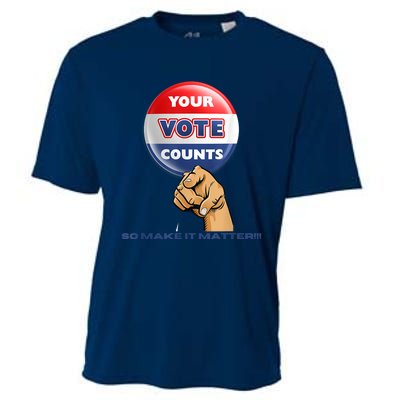 Your Vote Counts Cooling Performance Crew T-Shirt