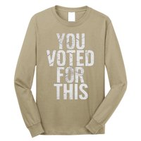 You Voted For This Bad Economy Increased Inflation Taxes Long Sleeve Shirt