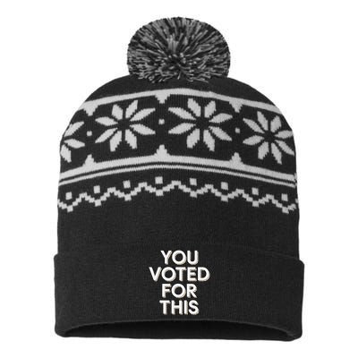 You Voted For This Bad Economy Increased Inflation Taxes USA-Made Snowflake Beanie