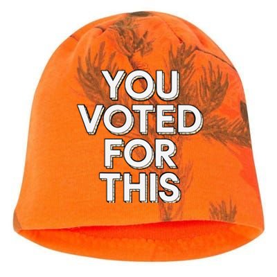 You Voted For This Bad Economy Increased Inflation Taxes Kati - Camo Knit Beanie