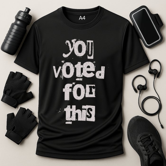 You Voted For This Political Satire Cooling Performance Crew T-Shirt