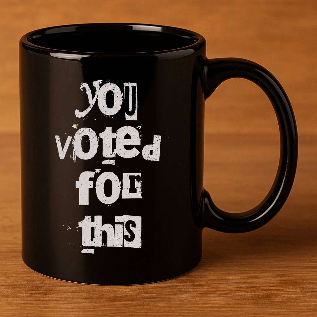 You Voted For This Political Satire 11oz C Handle Ceramic Mug