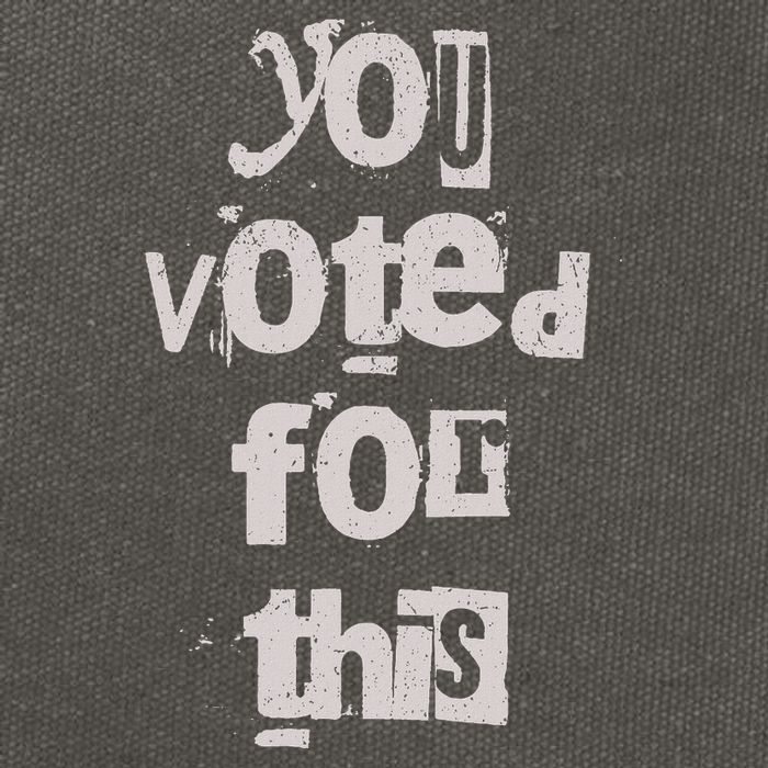 You Voted For This Political Satire Cotton Canvas Backpack