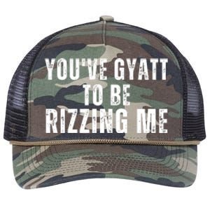 You Ve Gyatt To Be Rizzing Me Retro Rope Trucker Hat Cap