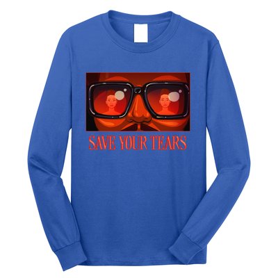 Your Vintage Gift Save Music Retro Tears Style Long Sleeve Shirt