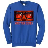 Your Vintage Gift Save Music Retro Tears Style Tall Sweatshirt