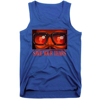 Your Vintage Gift Save Music Retro Tears Style Tank Top