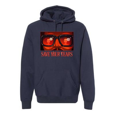 Your Vintage Gift Save Music Retro Tears Style Premium Hoodie