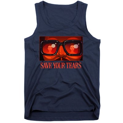 Your Vintage Gift Save Music Retro Tears Style Tank Top