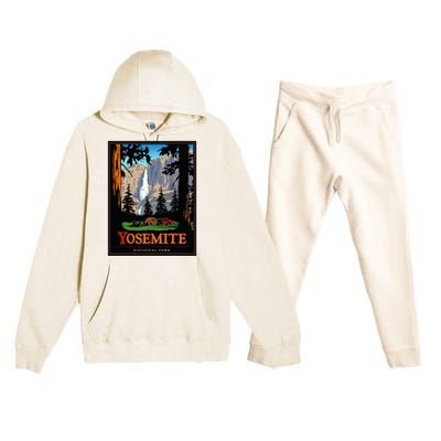 Yosemite Vintage National Park Premium Hooded Sweatsuit Set