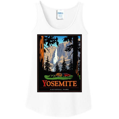 Yosemite Vintage National Park Ladies Essential Tank