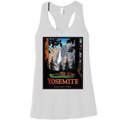 Yosemite Vintage National Park Women's Racerback Tank