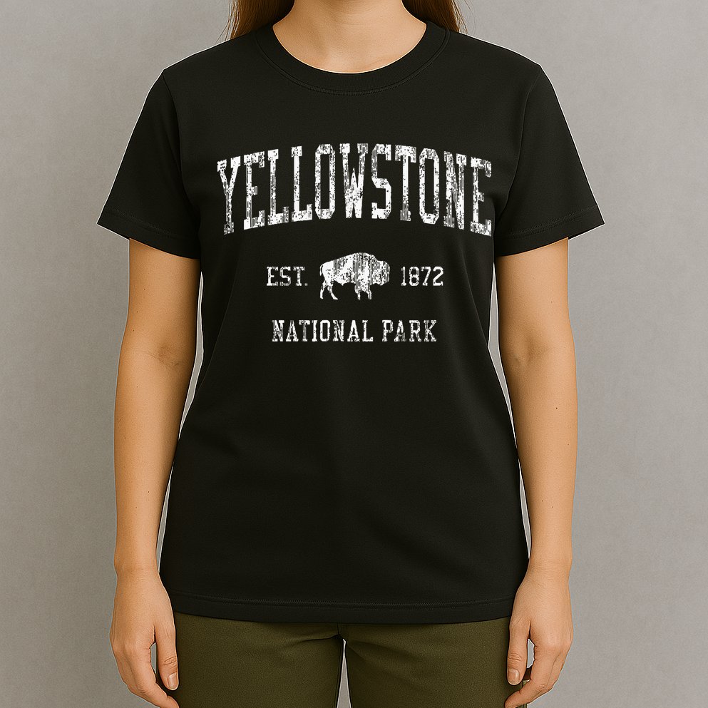 Yellowstone Vintage National Park Sports T-Shirt