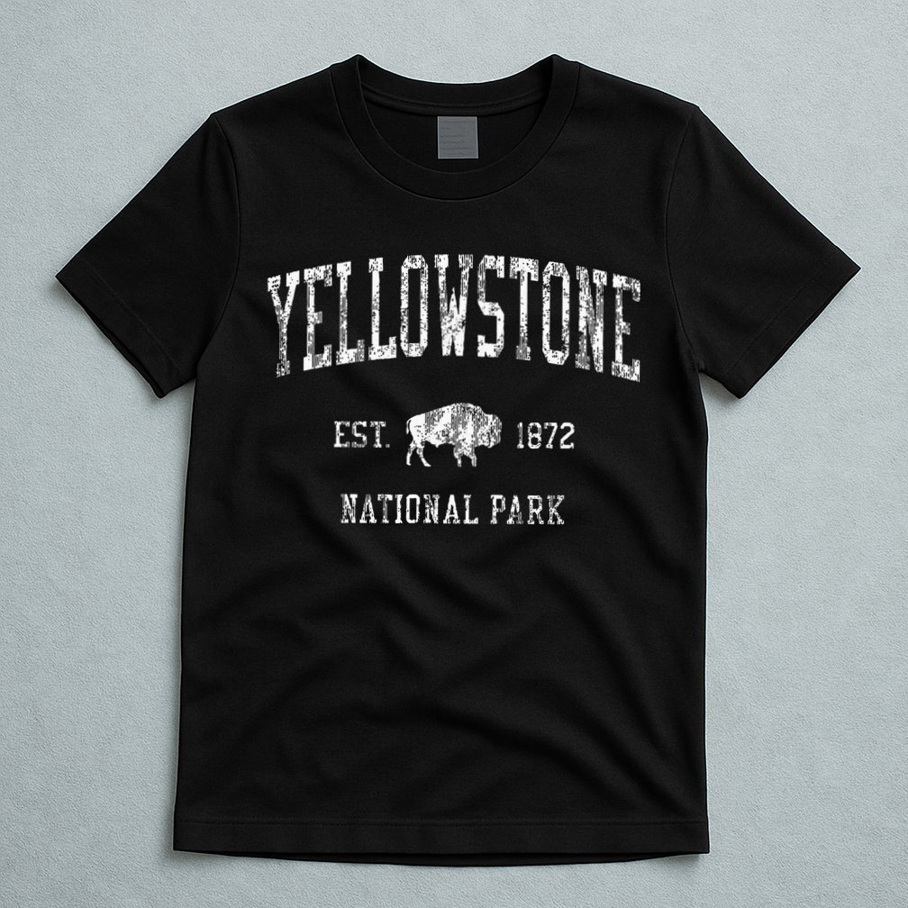 Yellowstone Vintage National Park Sports T-Shirt