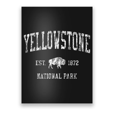 Yellowstone Vintage National Park Sports Poster