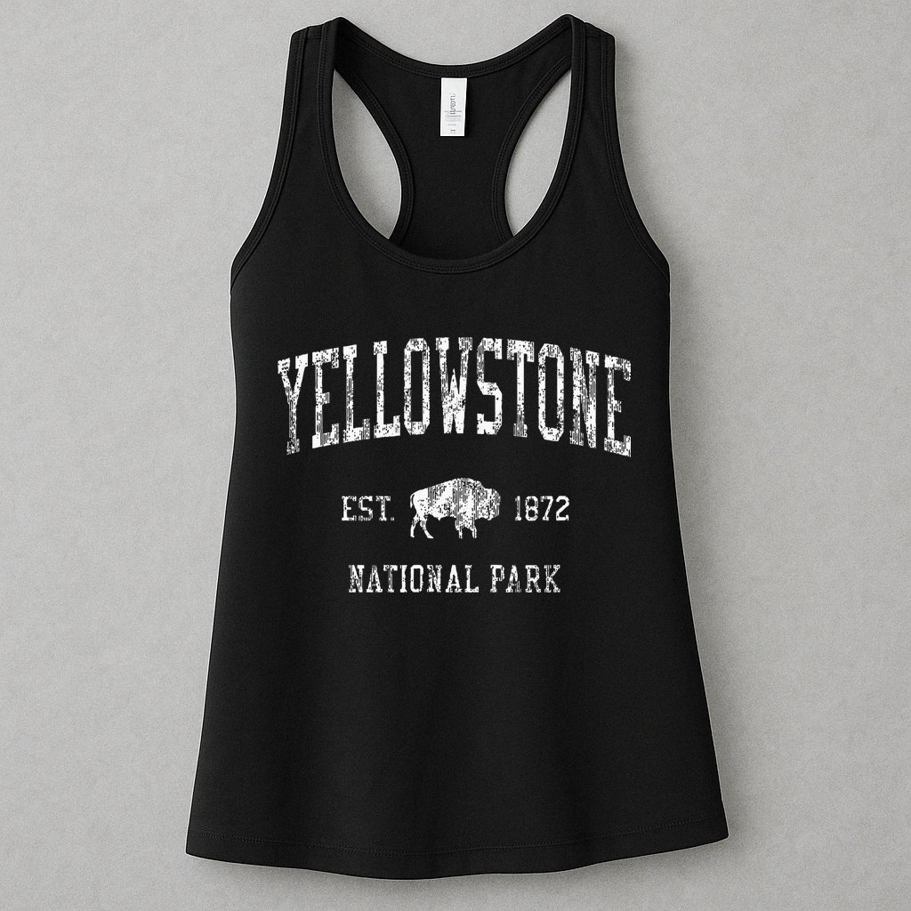 Yellowstone Vintage National Park Sports Womens Tank Top